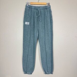 People Of Leisure Hemp Blend‎ Fuzzy Jogger Sweatpants gray EUC G